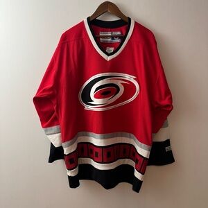 CCM NHL Carolina Hurricanes Hockey Jersey Size L